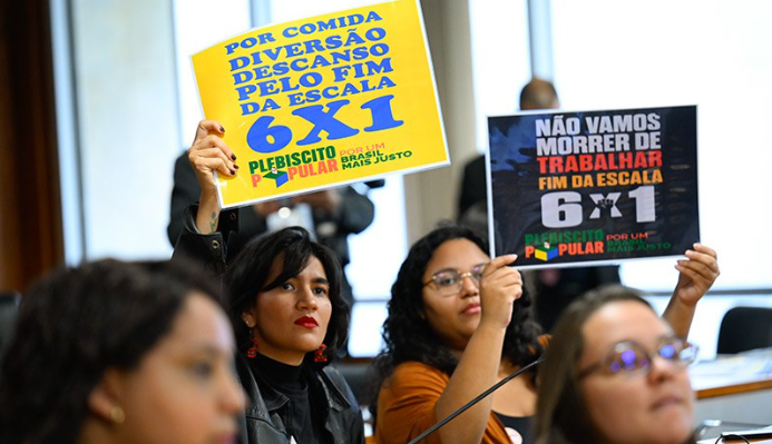 Sessão temática debaterá fim da escala 6×1 na próxima quarta